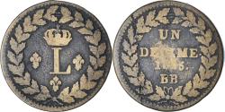 World Coins - France, Louis XVIII, Decime, 1815, Strasbourg, , Bronze, Gadoury:196d