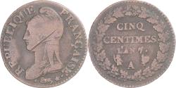 World Coins - Coin, France, Dupré, 5 Centimes, AN 7, Paris, , Copper, Gadoury:126