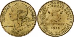 World Coins - France, 5 Centimes, Marianne, 1975, Pessac, Aluminum-Bronze,