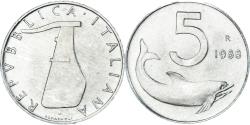 World Coins - Coin, Italy, 5 Lire, 1988, Rome, , Aluminum, KM:92