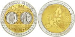 World Coins - Malta, Medal, L'Europe, Auberge de Castille, 2008, , Silver