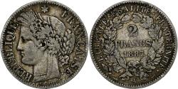 World Coins - France, 2 Francs, Cérès, 1887, Paris, Silver, , Gadoury:530a