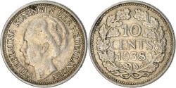 World Coins - Coin, Netherlands, Wilhelmina I, 10 Cents, 1938, , Silver, KM:163