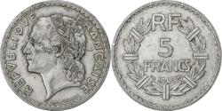World Coins - France, 5 Francs, Lavrillier, 1946, Paris, Aluminum, , KM:888b.1