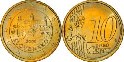 World Coins - Slovakia, 10 Euro Cent, 2009, Kremnica, , Brass, KM:98