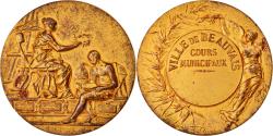 World Coins - France, Medal, Musique, Cours Municipaux, Ville de Beauvais, Rivet,