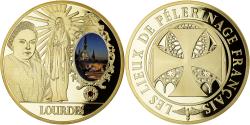 World Coins - France, Medal, Lourdes, Lieu de Pélerinage Français, Religions & beliefs