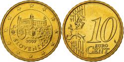 World Coins - Slovakia, 10 Euro Cent, 2009, Kremnica, Brass, , KM:98