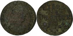 World Coins - France, Louis XIV, Liard de France, 1698, Besançon, Copper, , C2G:180