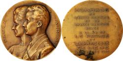 World Coins - Belgium, Medal, Essor Maritime, Paola et Albert, Lièges, 1959, Clique