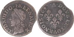 World Coins - Coin, France, Double Tournois, 1643, Paris, Type de Warin, , Copper