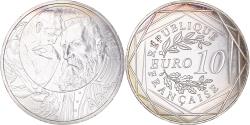 World Coins - France, Monnaie de Paris, 10 Euro, Auguste Rodin, 2017, Paris, MS(65-70), Silver