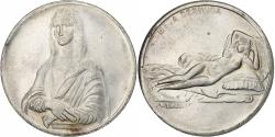 World Coins - France, Medal, La Maja Nue, La Joconde, Silvered bronze,