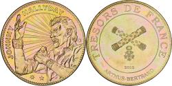 World Coins - France, Token, Musée Grévin, Johnny Hallyday, 2012, Copper-nickel Aluminium