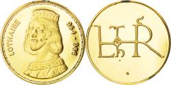 World Coins - France, Medal, Les Rois de France, Lothaire, History, , Vermeil