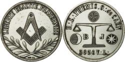 World Coins - France, Token, Masonic, Loge Thémis, Orient de Caen, Restrike,
