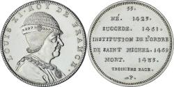 World Coins - France, Medal, Les Rois de France, Louis XI, History, , Copper-nickel