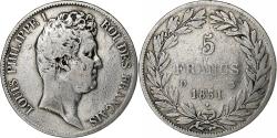 World Coins - Coin, France, Louis-Philippe, 5 Francs, 1831, Lyon, , Silver, KM:735.4