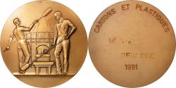 World Coins - France, Medal, Recyclage des Cartons et Plastiques, 1991, , Bronze