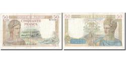 World Coins - France, 50 Francs, Cérès, 1940, 1940-02-22, VF(20-25), Fayette:18.39, KM:85b