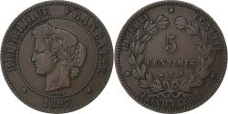 World Coins - France, 5 Centimes, Cérès, 1897, Paris, Torche, Bronze,