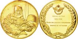 World Coins - France, Medal, L'Histoire de la Conquête de l'Air, Léonard de Vinci, Aviation