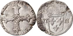 World Coins - Coin, France, Henri IV, 1/4 Ecu, 1605, Nantes, , Silver, Duplessy:1224