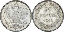 World Coins - Coin, Finland, Nicholas II, 50 Penniä, 1916, Helsinki, , Silver