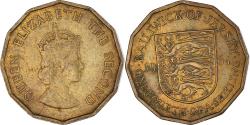 World Coins - Coin, Jersey, 1/4 Shilling, 3 Pence, 1964