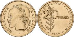 World Coins - France, 20 Francs, Concours de Guzman, 1950, Paris, Pré-série, Bronze-aluminum