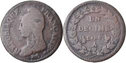 World Coins - Coin, France, Dupré, Decime, AN 7, Paris, , Bronze, KM:644.1