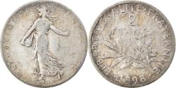 World Coins - Coin, France, Semeuse, 2 Francs, 1898, Paris, , Silver, KM:845.1