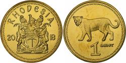 World Coins - Rhodesia, Cent, Leopard, 2018, Brass,