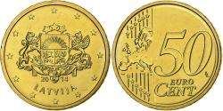 World Coins - Latvia, 50 Euro Cent, BU, 2014, Karlsruhe, Nordic gold,
