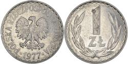 World Coins - Coin, Poland, Zloty, 1977, Warsaw, , Aluminum, KM:49.1