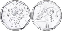 World Coins - Coin, Czech Republic, 20 Haleru, 1997