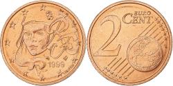 World Coins - France, 2 Centimes, 1999, Pessac, Copper Plated Steel, , KM:1283