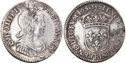 World Coins - Coin, France, Louis XIV, 1/4 Écu à la mèche longue, 1/4 Ecu, 1650, Rouen