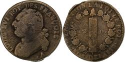 World Coins - France, 12 deniers François, 1791 / AN 3, Paris, Copper,