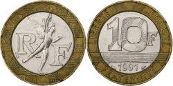 World Coins - France, Génie, 10 Francs, 1991, , Bi-Metallic, KM:964.1, Gadoury:827