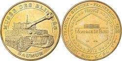 World Coins - France, Token, Saumur - Musée des blindés n°3, 2012, Copper-nickel Aluminium