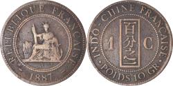 World Coins - Coin, FRENCH INDO-CHINA, Cent, 1887, Paris, , Bronze, KM:1, Lecompte:39