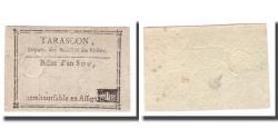 World Coins - France, 1 Sou, Undated (1791-92), TARASCON, AU(50-53)