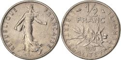 World Coins - France, 1/2 Franc, Semeuse, 1970, Paris, Nickel, , Gadoury:429