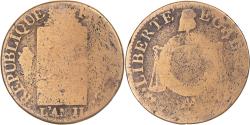 World Coins - Coin, France, Louis XVI, Sol aux balances françoise, AN II, Metz,