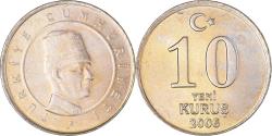 World Coins - Coin, Turkey, 10 New Kurus, 2006, Istanbul, , Copper-Nickel-Zinc