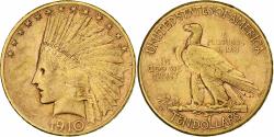 Us Coins - UNITED STATES, Indian Head, $10, Eagle, 1910, U.S. Mint, KM #130, ,...