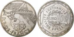 World Coins - France, 10 Euro, Île-de-France, 2011, MDP, Silver,