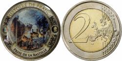 World Coins - France, 2 Euro, Prise de la Bastille, Copper-Nickel-Zinc,
