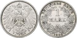 World Coins - GERMANY - EMPIRE, Wilhelm II, Mark, 1908, Muldenhütten, Silver,
